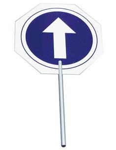 SEÑAL DE MANO C/ MANGO ALUMINIO (STOP)