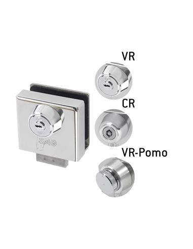 CERRADURA CRISTAL VR ACERO INOX